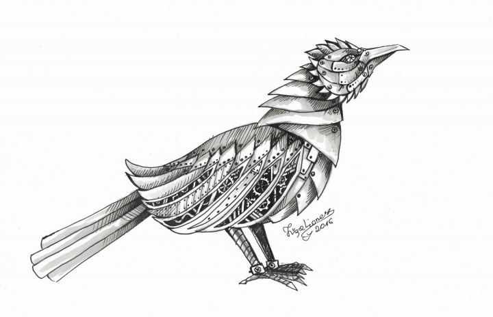 Steampunkowe ptaszysko ...