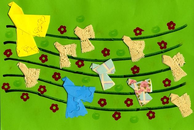 ptaszki origami