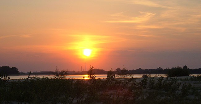 wieczór nad Wisłą